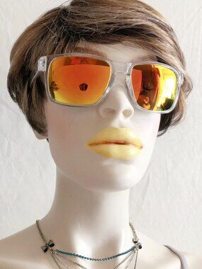 Transparent Clear Sporty Square Shape Sunglasses